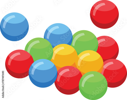 Bubble gum balls icon isometric vector. Sweet dessert. Colorful design