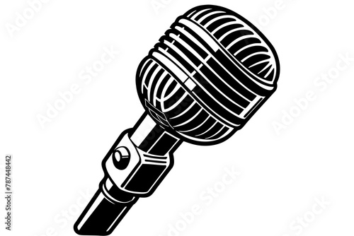 microphone vector illustration white background