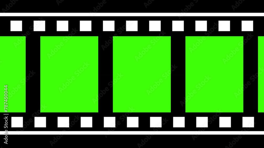 Film Strip Moving on White Background. Camera film loop able animation over a white background. Film Strip Moving on White Background. Camera film loop able animation over a white background.