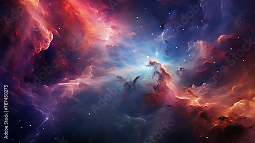 An awe-inspiring astrophotography image of nebulaic photo