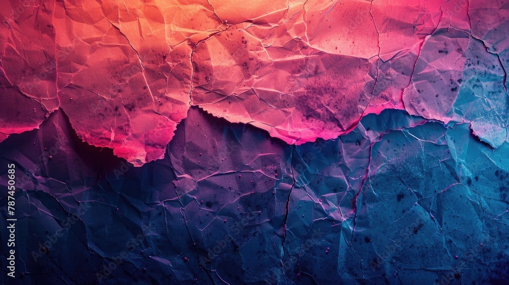 Captivating Neon Infused Technological Texture with Aged Paper Aesthetics