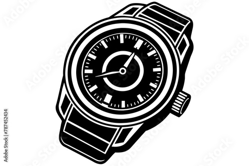 wrist watch vector illustration white background