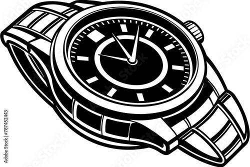 wrist watch vector illustration white background