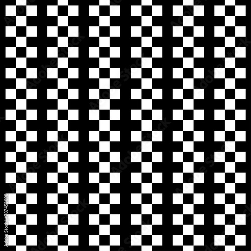 Checks pattern. Squares illustration. Seamless ornament. Tiles wallpaper. Ethnic motif. Shapes backdrop. Forms background. Digital paper, textile print, web design, abstract image. Vector artwork.