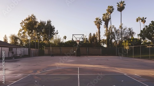 basketball court in la  photo