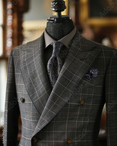 Fashion tailoring that exemplifies elegance and skilled craftsmanship, creating bespoke garments