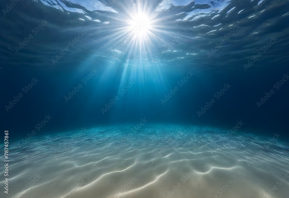 Fototapeta premium sun rays in the sea