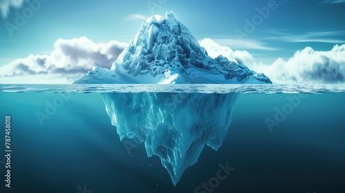 Nature Photography Showcases Majestic Iceberg Reflections in Serene Waters. © PELK
