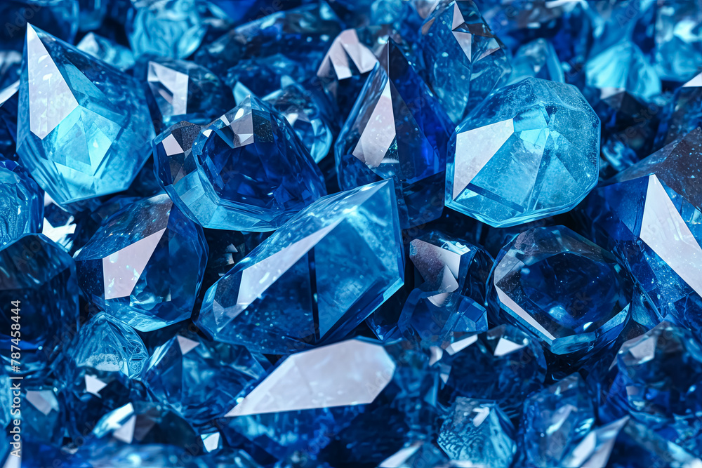 A close up of blue crystals.