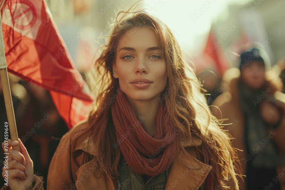 Breaking down barriers to women's political participation and leadership. Concept of political empowerment. Generative Ai. Breaking down barriers to women's political participation and leadership. Concept of political empowerment. Generative Ai.