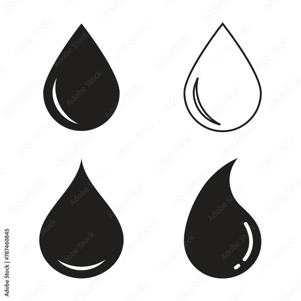 water drop icon vector water drop icon vector