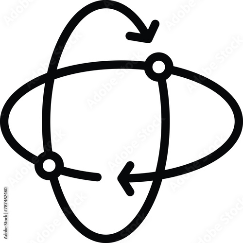 Virtual reality view icon outline vector. Immersive experience. Futuristic world simulator