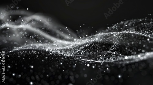 black and white glitter background. © Yahor Shylau 