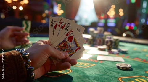 A Winning Poker Hand photo