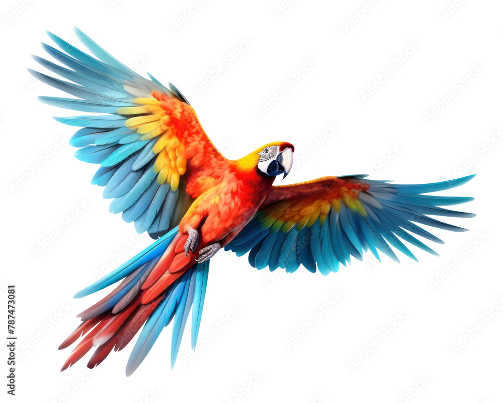 Fototapeta premium PNG Parrot animal flying bird