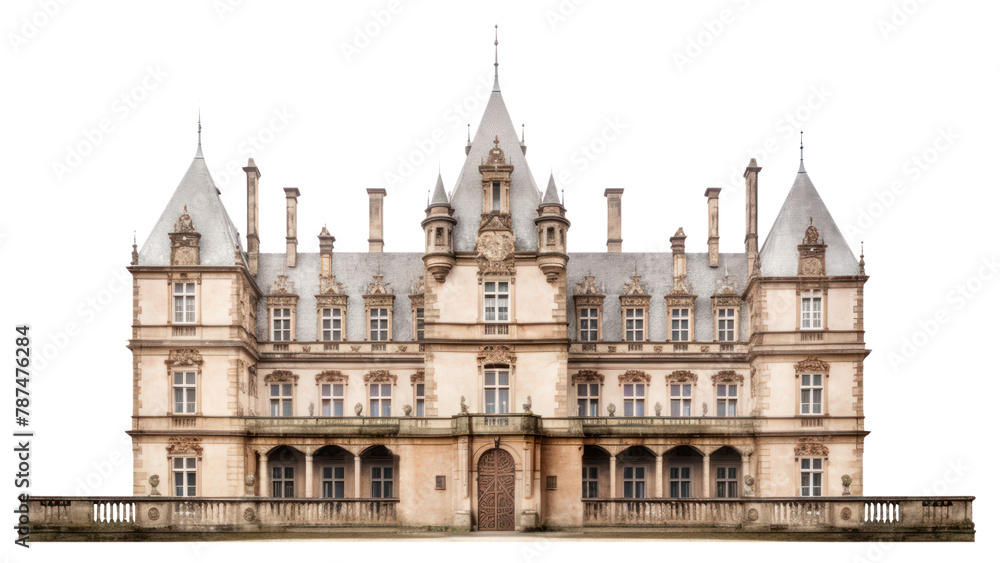 PNG  Architecture photo of german castle building house white background