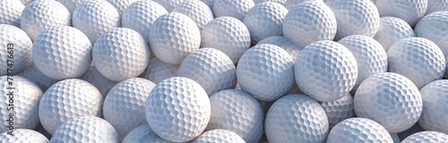 white golf balls for background