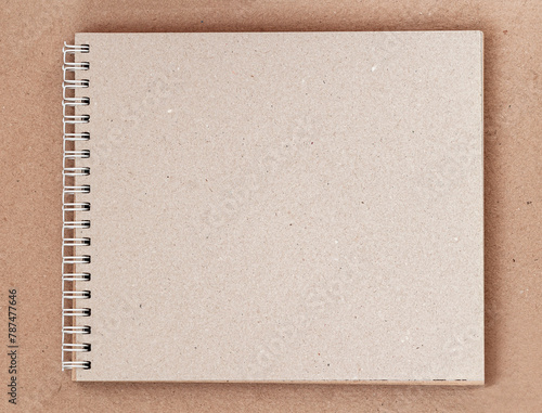 Texture of paper for artwork, notebook, on spiral for sketches, modern background, copy space