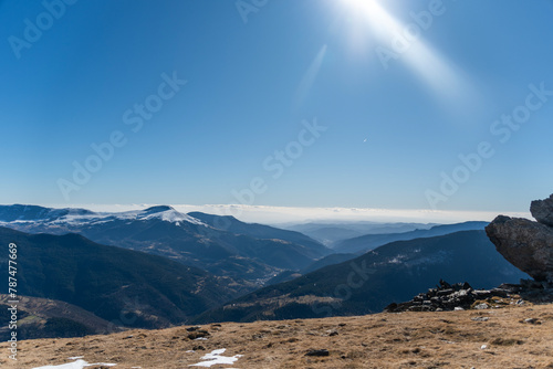 mountain landscape with clouds