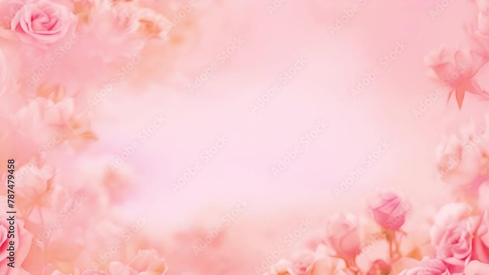 Romantic pink pastel background. Beautiful pink roses in early morning sunlight hours. Nature, summer, travel concept. 4K UHD Beauty sunny day Romantic pink pastel background. Beautiful pink roses in early morning sunlight hours. Nature, summer, travel concept. 4K UHD Beauty sunny day