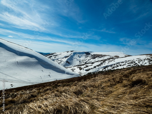 mountains in spring. Carpathians Ukraine
