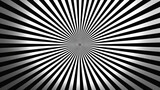Dynamic lines radiating from a central point, black and white stripe, abstract background wallpaper