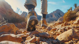 close up hiking boots in the mountains, shoes, boots, shoe, foot, boot, army, footwear, leather, leg, hiking, feet, outdoors, legs, nature, dirty, fashion, sport, walking, military, walk