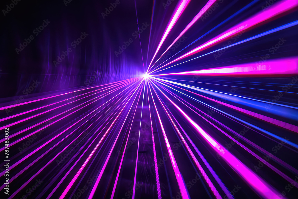 Dynamic pink and blue laser light performance Dynamic pink and blue laser light performance