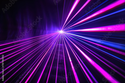 Dynamic pink and blue laser light performance