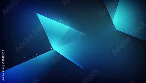 blue geometric shape abstract technology background