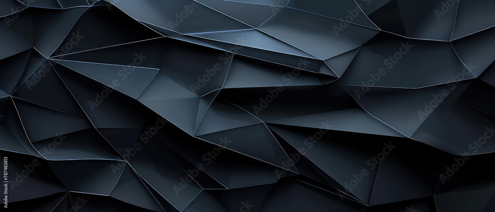 Fototapeta premium Dark abstract blue geometric design