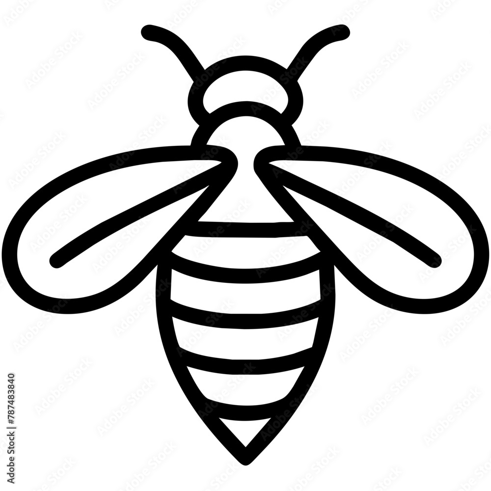 Bee Animal outline Icons Bee Animal outline Icons