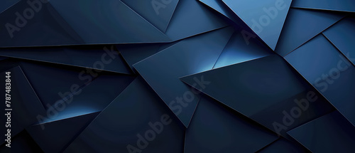 Abstract blue geometric triangular design
