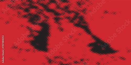 Abstract Rough Red Grunge Texture Design Background Dots halftone blue gradient color pattern grunge texture background