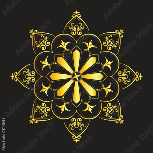 golden snowflake ornament