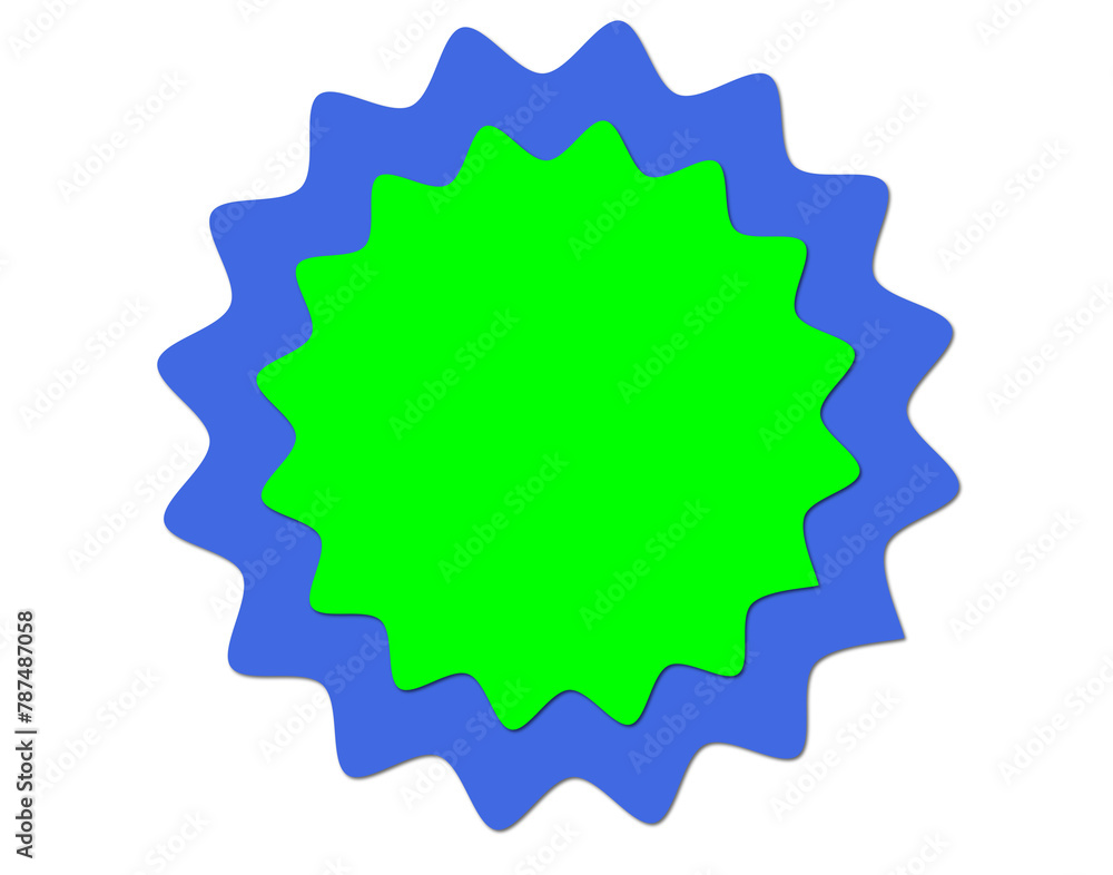 Green and blue Colorful labels, badge icon with copyspace