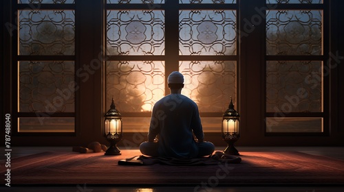 an interactive AI-driven meditation app incorporating the tranquility of "Ramadan Noor." 8k, --ar 169 --v 5.2 - Image #3 @NaveedZong