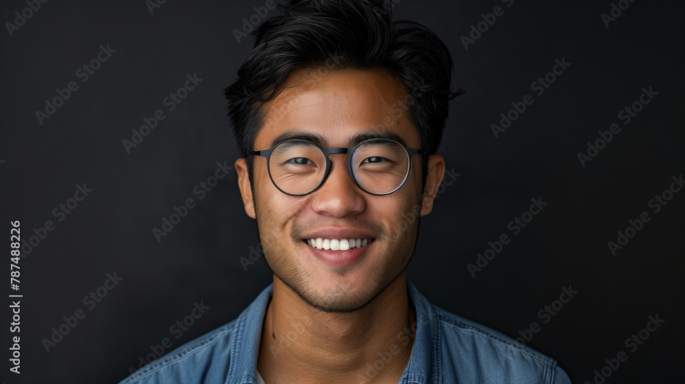 Portrait of young chinese man background Portrait of young chinese man background