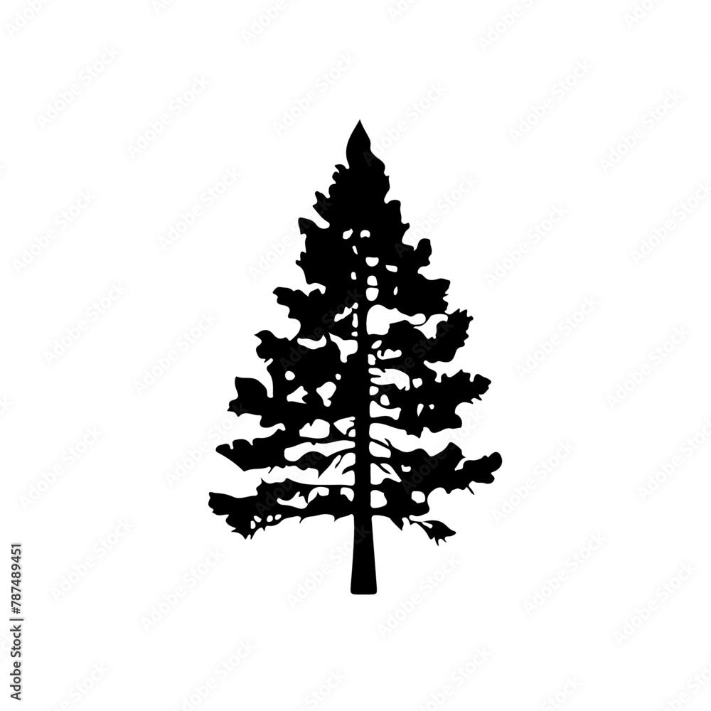 Tree Silhouette Vector Clipart. Tree Silhouette Vector Clipart.
