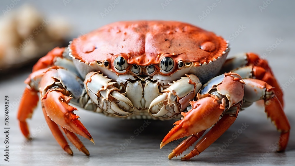 Crustacean Close-Up: A Close-Up Shot of a Sea Crab