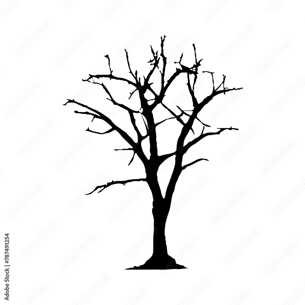 Tree Silhouette Vector Clipart. Tree Silhouette Vector Clipart.