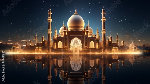 a mesmerizing AI-generated light display symbolizing the essence of  Ramadan Noor.  8k  --ar 169 --v 5.2 - Image  3  NaveedZong