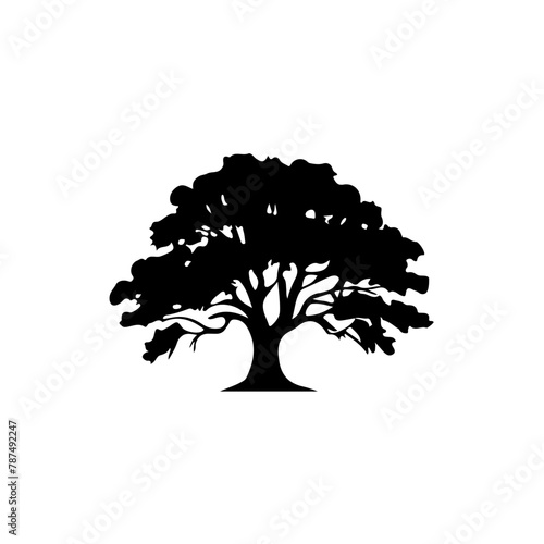 Tree Silhouette Vector Clipart