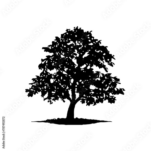 Tree Silhouette Vector Clipart