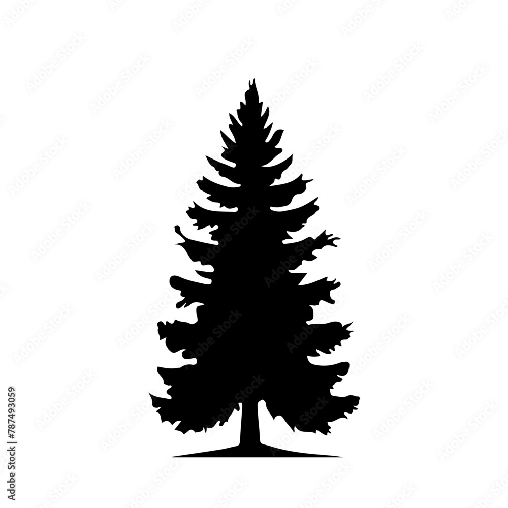 Obraz premium Tree Silhouette Vector Clipart