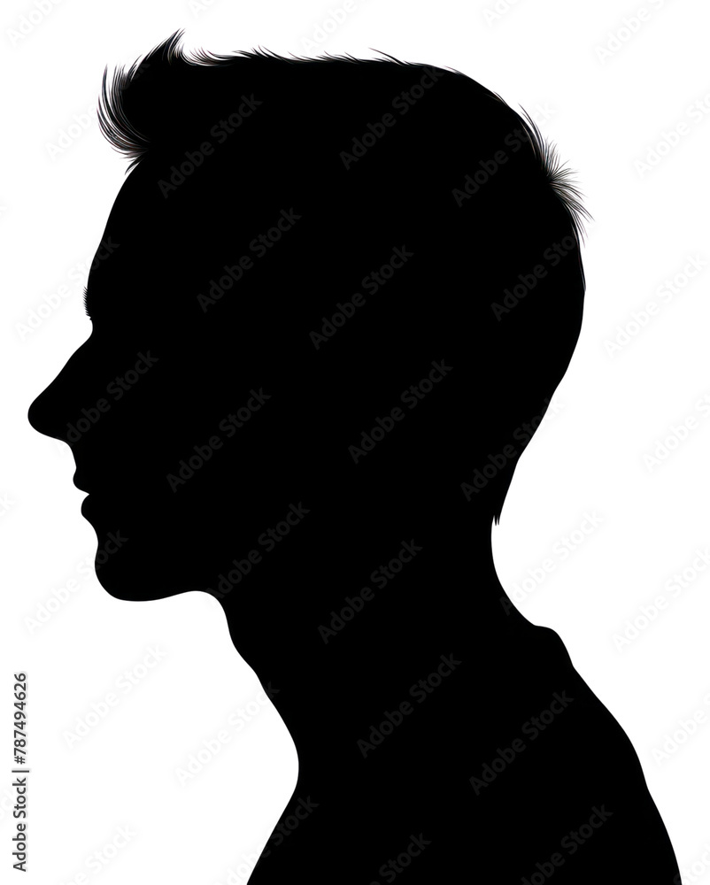 PNG Man silhouette portrait adult.