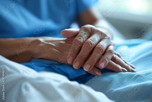 caregiver and Healtcare situation with a patient feeling trust