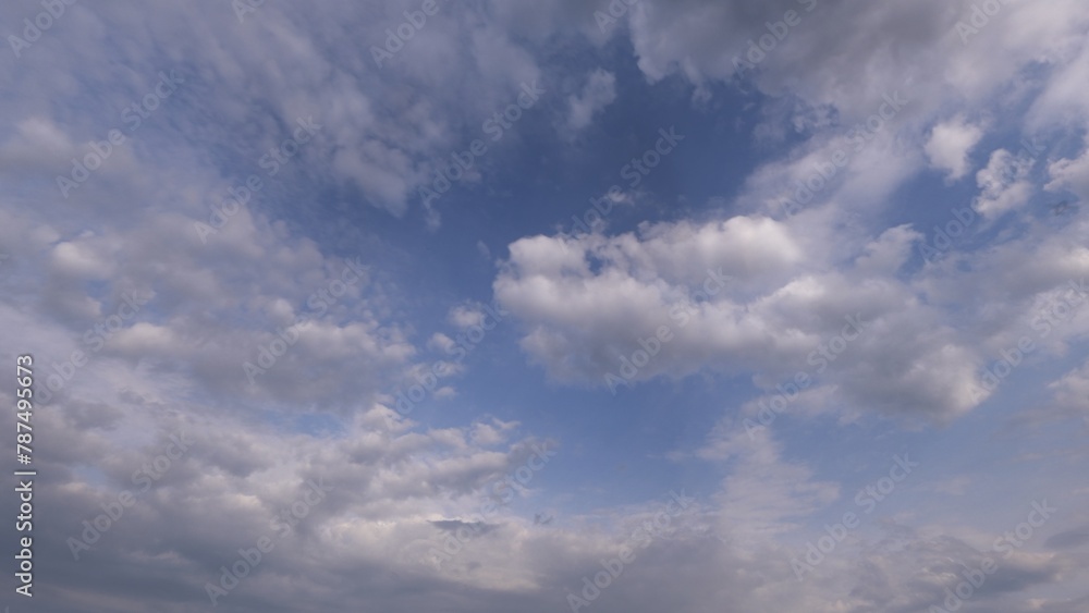 a sky with clouds and the sun shining through it. 3d render a sky with clouds and the sun shining through it. 3d render