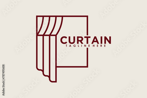curtain element design for building decoration