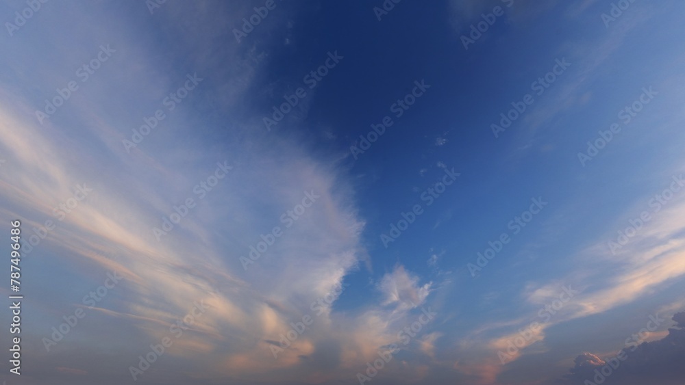 a sky with clouds and the sky with the sun shining through. 3d render